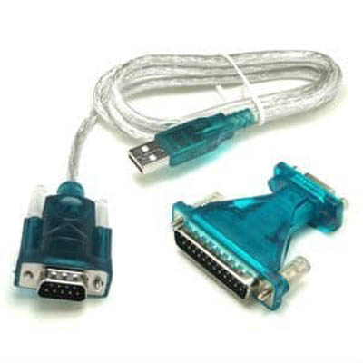 USB TO RS-232(SERIAL) ADAPTER USB CABLE A MALE-DB9M DB9F-DB25M