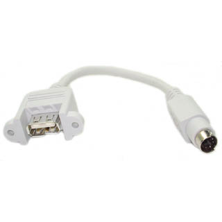 USB CABLE A FEM-PS2 MALE 6IN WHITE