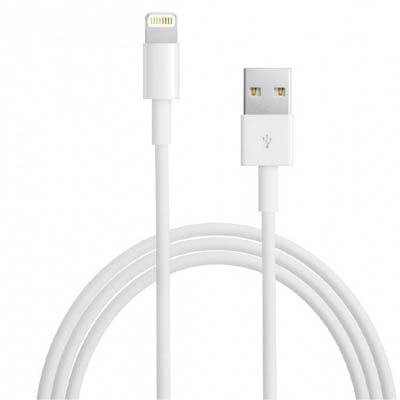 USB CABLE A MALE TO LIGHTNING 8P 3FT WHT FOR IPHONE