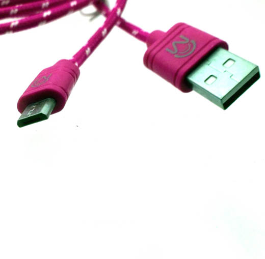 USB CABLE A MALE TO MICRO B MALE 3FT PURPLE