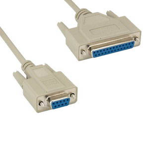 AT MODEM CABLE DB9F/25F 10FT BEIGE