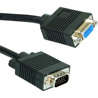 VGA EXT CABLE DBHD15M/F 75FT BLACK