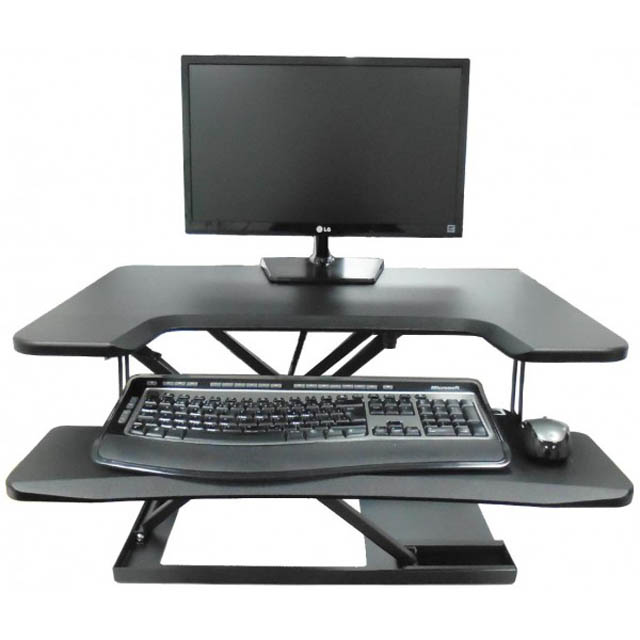MONITOR DESK ADJUSTABLE 31.7IN ONE TOUCH SIT-STAND LOAD 22LBS