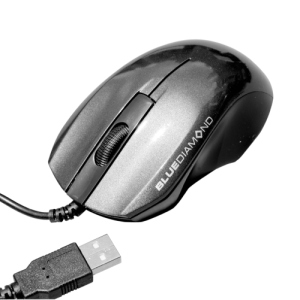 MOUSE OPTICAL SCROLL WITH USB BLACK