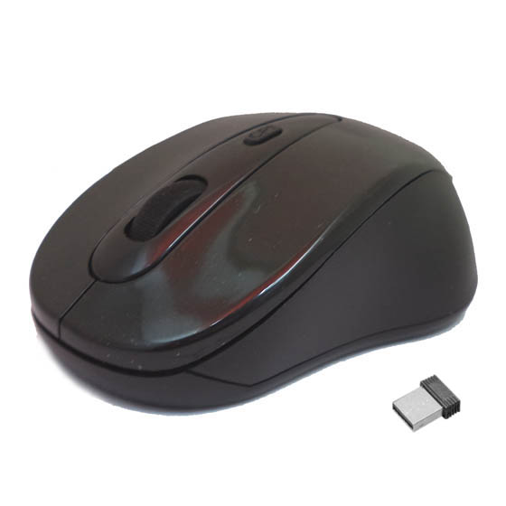 MOUSE OPTICAL WIRELESS 10MT 2.4GHZ BLACK