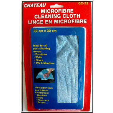 CLEANING CLOTH MICROFIBRE 12X12I 12X12IN