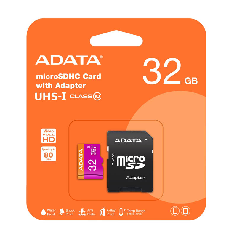 MICRO SD CARD 32GB CLASS 10 WITH ADAPTER
