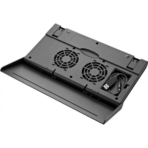 LAPTOP COOLING PAD FITS 15.4IN W/USB & DUAL FANS