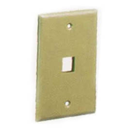 WALL PLATE 1PORT IVORY 