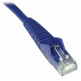 PATCH CORD CAT5E BLUE 10FT SNAGLESS BOOT