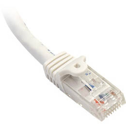 PATCH CORD CAT6 WHT 50FT SNAGLESS BOOT