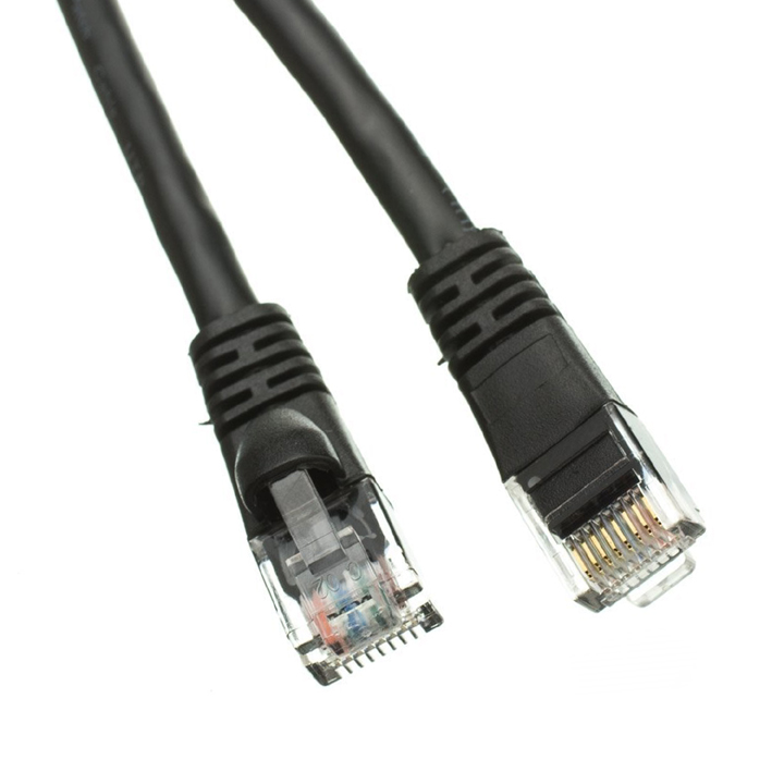 PATCH CORD CAT6 BLK 14FT SNAGLESS BOOT