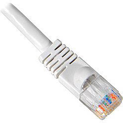 PATCH CORD CAT6 WHT 100FT SNAGLESS BOOT