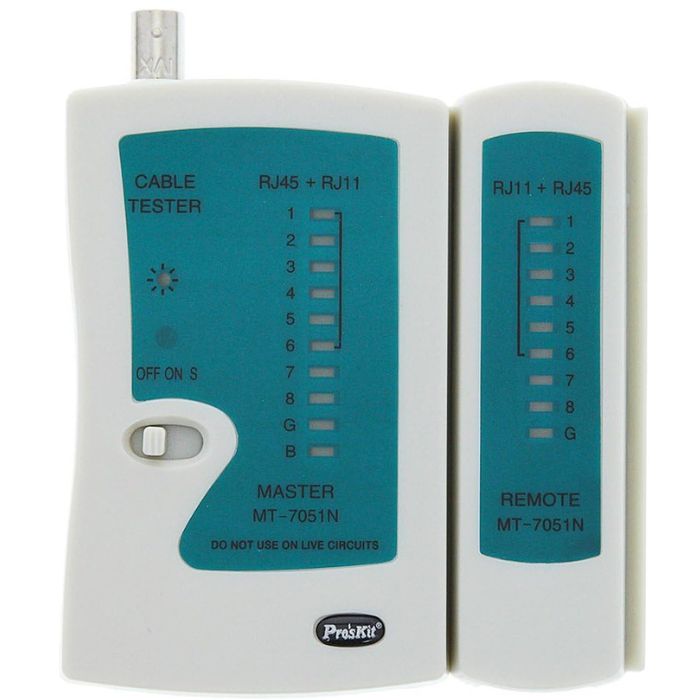 CABLE TESTER FOR NETWORKING RJ45 RJ11 & COAXIAL CABLE