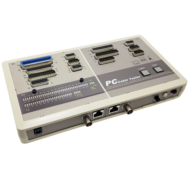 PC CABLE TESTER FOR DATA NETWRK DB RJ45 BNC CABLES