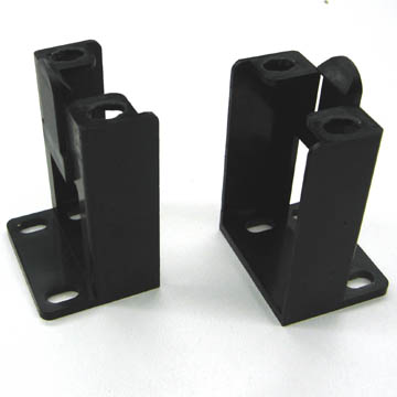WALL MOUNT BRACKET FOR PATCH PANEL 2PC/SET BLK PLASTIC