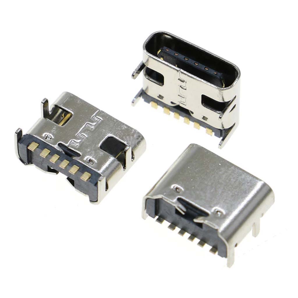 USB CONN C FEM SMT 6PIN 3.1 RA 