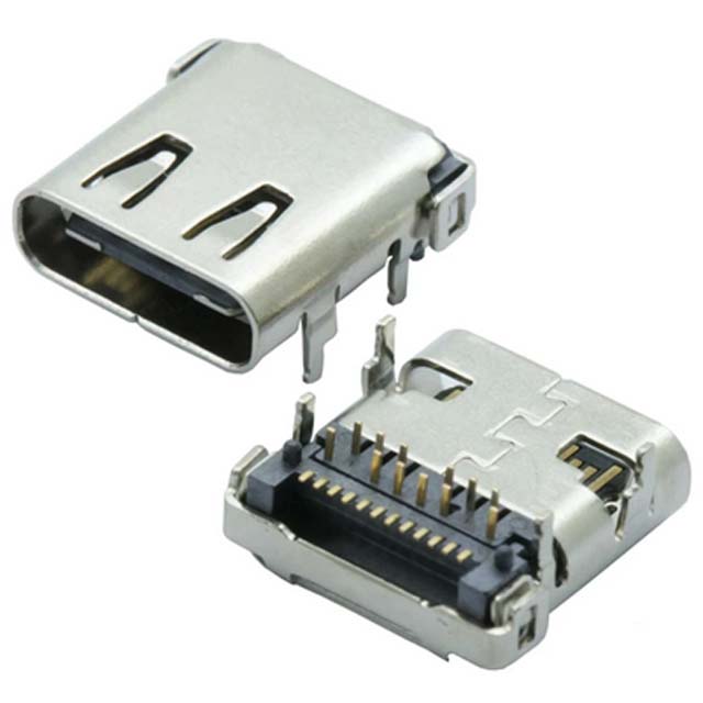 USB CONN C FEM SMT/DIP 24PIN RA 3.1 HIGH CURRENT FAST CHARGING