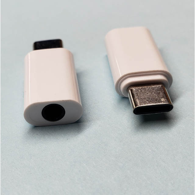 USB ADAPTER C MALE TO 3.5MM FEM ADAPTER WHITE