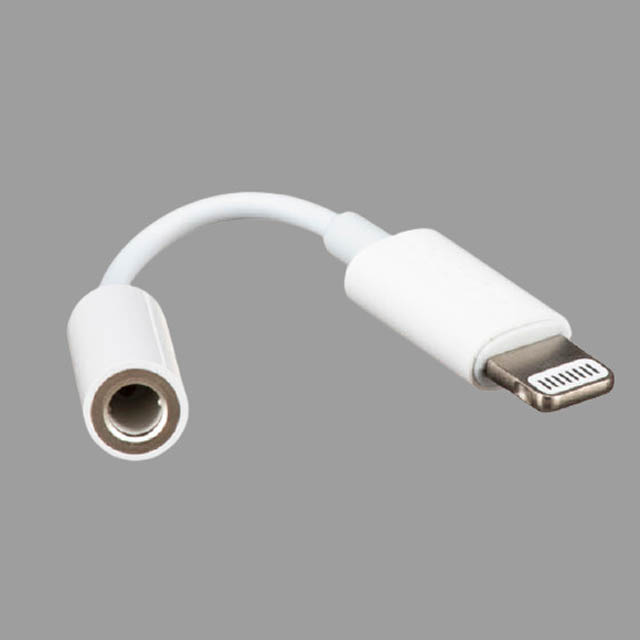 IPHONE ADAPTER 8P MALE TO 3.5MM JACK ADAPTER WHITE LIGHTNING