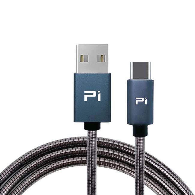USB CABLE A MALE TO C MALE 3.3FT METAL BLACK FAST CHARGE & SYNC
