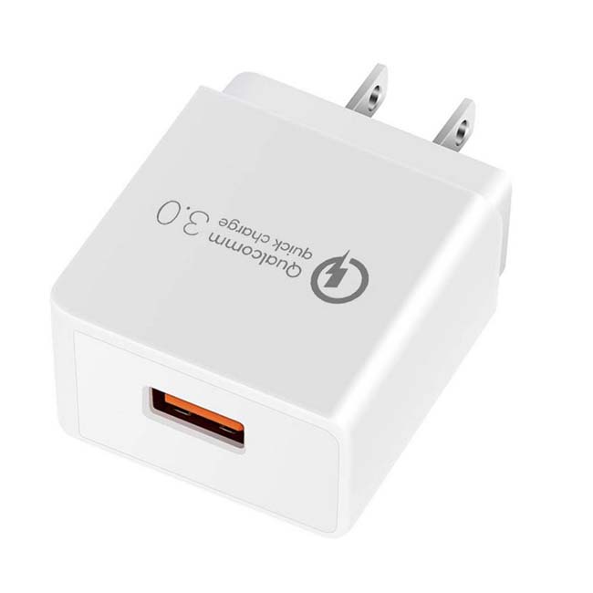 USB WALL CHARGER 5VDC@3A QUALCOMM QUICK CHRGE 3.0 GS-551
