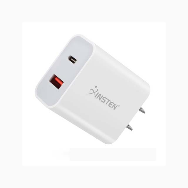 USB & USB-C PD DUAL WALL CHARGER 5V@3A/9V@2A/12V@1.5A FAST CHARGE