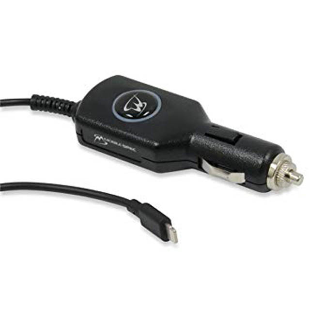 USB CAR CHARGER FOR IPHONE CURLY CORD 8FT