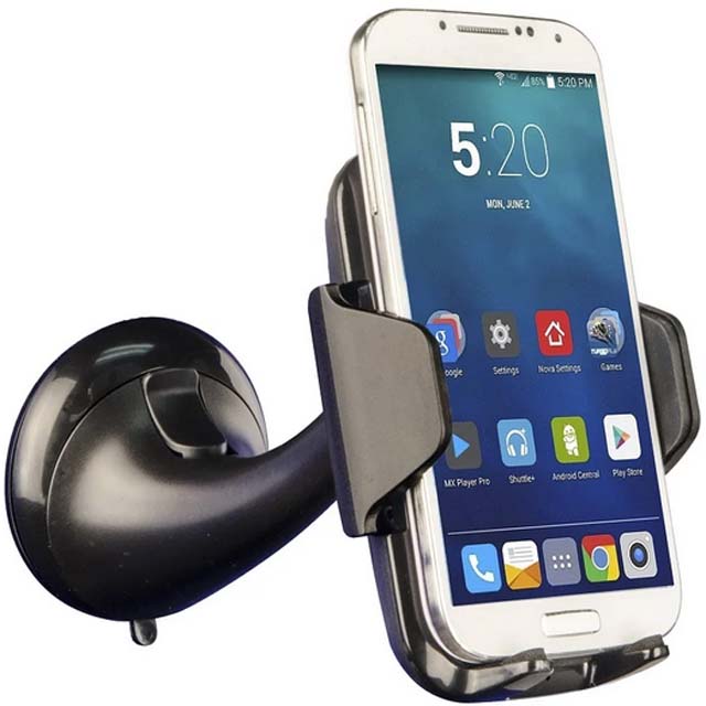 CELL PHONE/GPS WINDSHIELD MOUNT HOLD WIDTH:55-87MM ASSORT COLORS