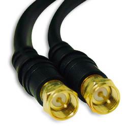 VIDEO CABLE RG6U F M/M 12FT DIGITAL CABLE GOLD PLATED CONN