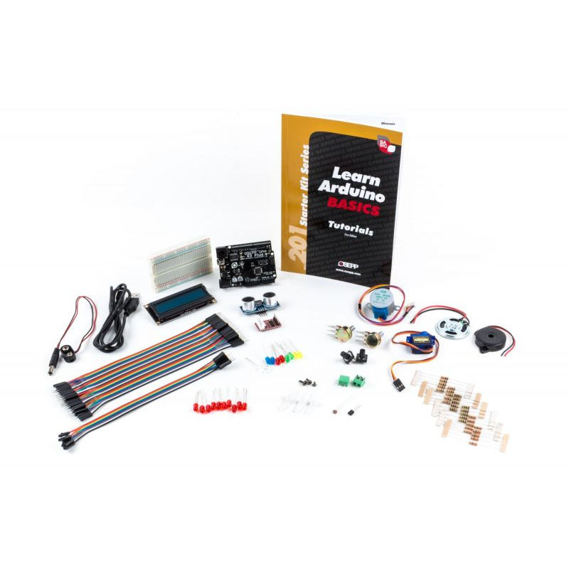 OSEPP 201 BASIC STARTER KIT WITH UNO BOARD COMPATIBLE W/ ARDUINO