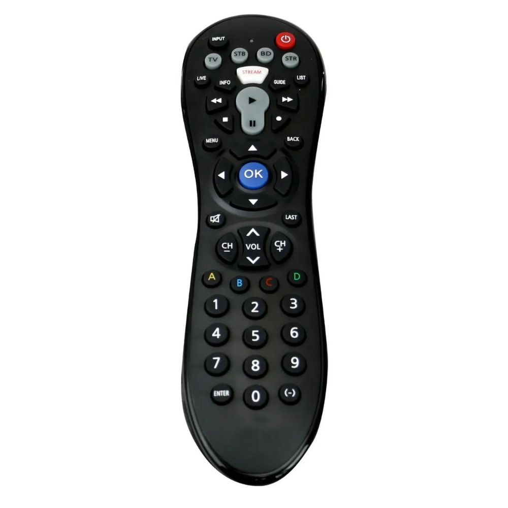 REMOTE CONTROL UNIVERSAL 4 IN 1 FOR TV SAT CBL DTC DVD VCR