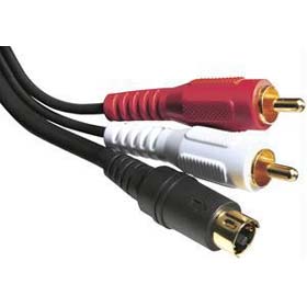 S-VIDEO WITH 2RCAPL AUDIO CABLE 12FT GOLD CONNECTORS