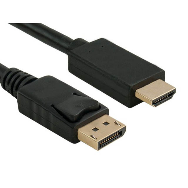 DISPLAYPORT MALE-HDMI MALE 6FT BLACK CL3/FT4