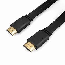 HDMI TO HDMI CABLE FLT 4K 6.56FT BLACK