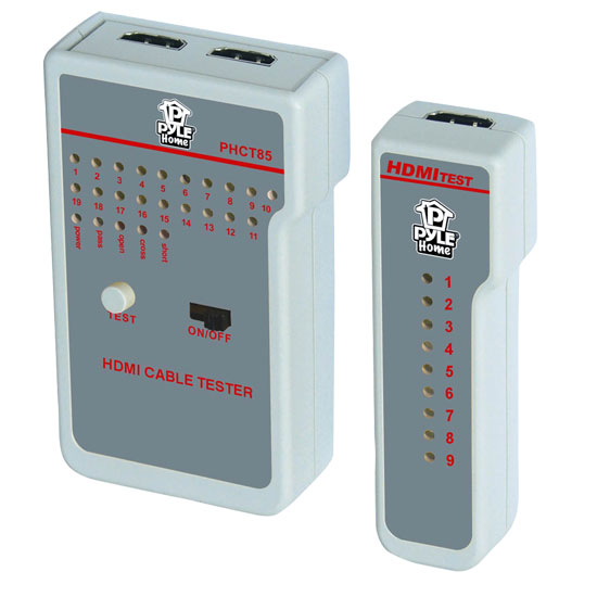 HDMI CABLE TESTER INDICATES CONTINUITY STATUS