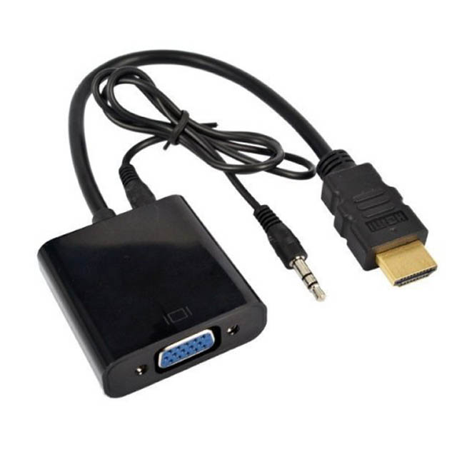 HDMI TO VGA ADAPTER CABLE WITH AUDIO