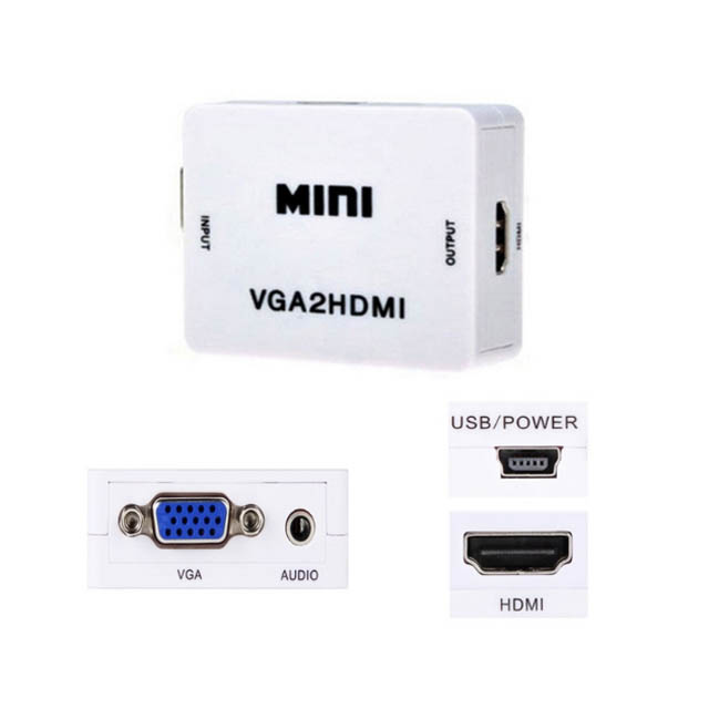 VGA TO HDMI CONVERTER BOX 