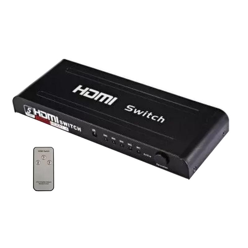 HDMI SWITCH BOX 5WAY REMOTE 5 INPUTS / 1 OUTPUT