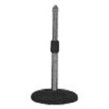 MICROPHONE STAND SILVER METAL SHORT