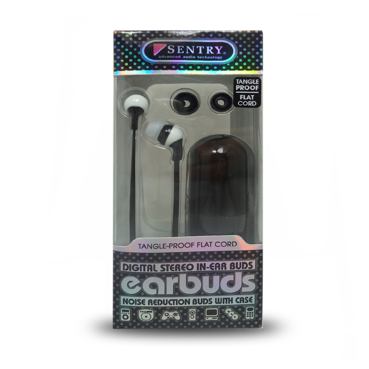 EARPHONE 16R 3.5MM 4FT CORD BLACK WITH CARRY CASE
