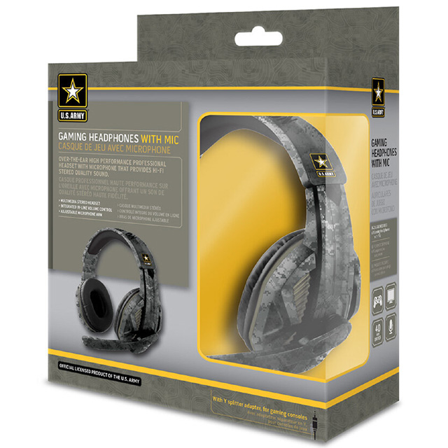 HEADPHONE STEREO FOR GAMING W/ ADJUSTABLE MICROPHONE ARM