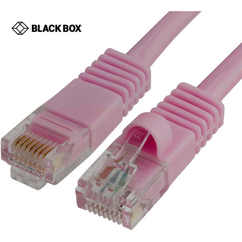 PATCH CORD CAT5E PNK 2FT SNAGLESS BOOT