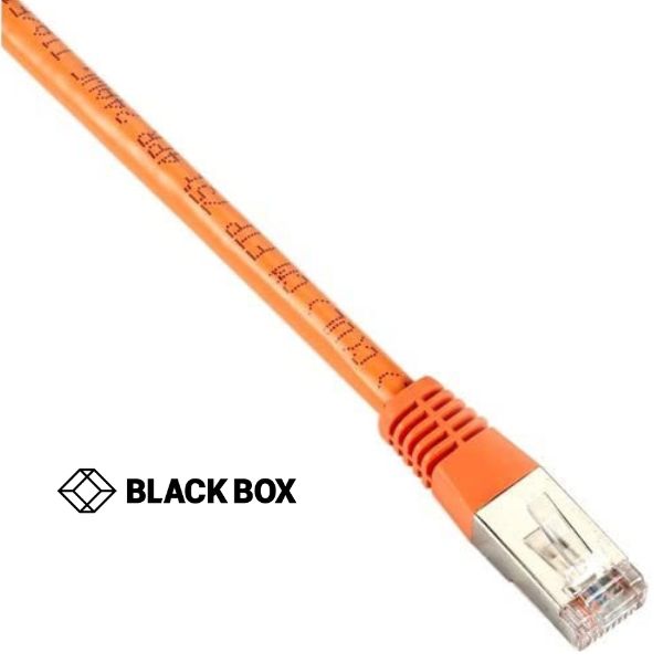 PATCH CORD CAT5E ORG 7FT SHIELD PVC BOOT