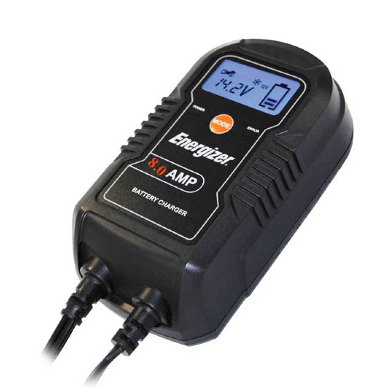 BATTERY CHARGER LEAD ACID 6/12V 8A WITH CLIPS/CABLES & DISPLAY