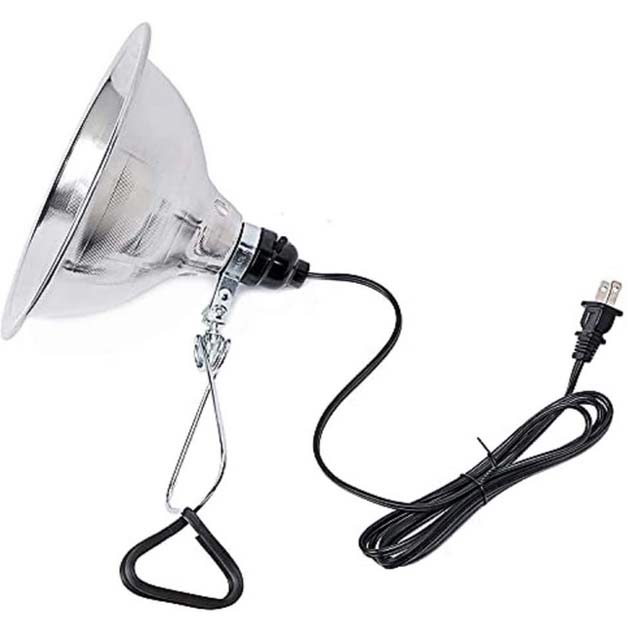 CLAMP LIGHT WITH 8.5IN ALUMINUM REFLECTOR 150W WITH 6FT CORD