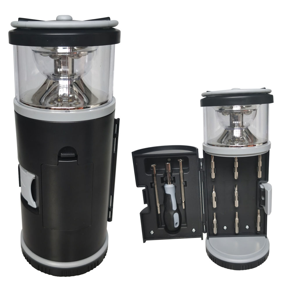 LANTERN WITH 11PCS TOOL KIT 3AAA BATTERIES NOT INCLUDED