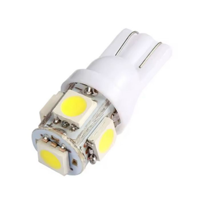 LED BULB WEDGE 24V WHITE 5LED 