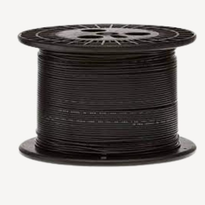 TEFLON WIRE STRANDED 18AWG 800FT BLK UNSHLD SILVER PLATED COPPER