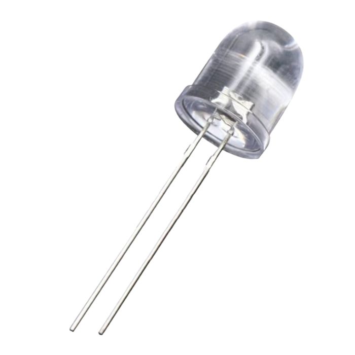 LED8 WATERCLEAR WHITE 3.3V 20MA MAX FORWARS VOLTAGE 2-3.2V